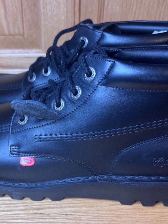 New Men\'s Kickers Kick It M Core Black Damaged Box Sz 43 US 10 Classic Comfort